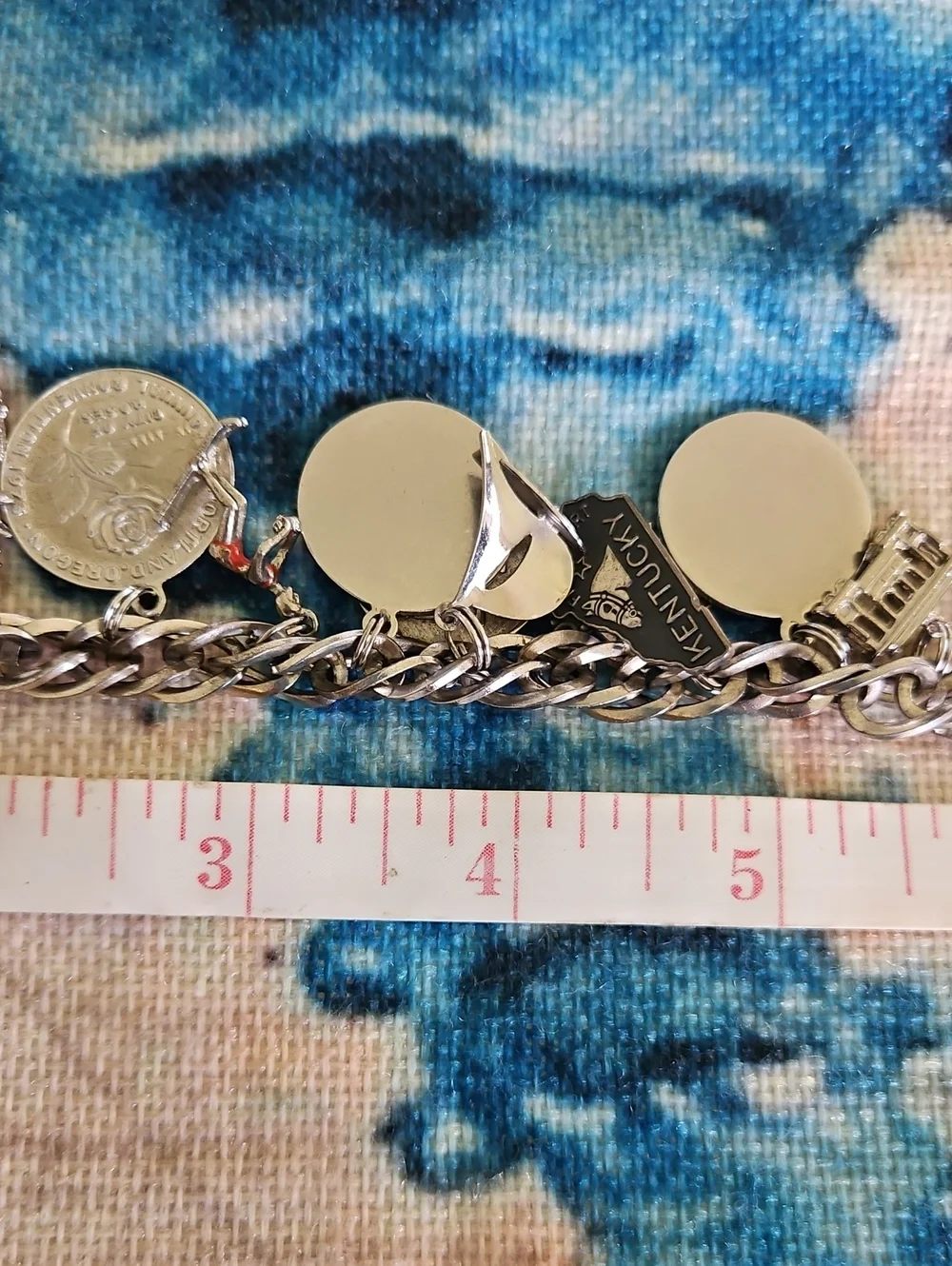 Vintage Sterling Silver Charm Bracelet